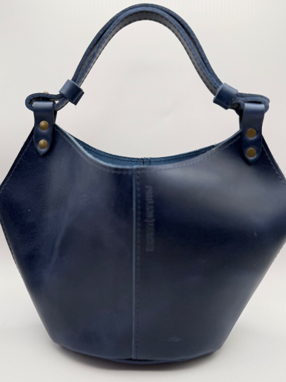 NWOT Portland Leather Goods PLG Small Kangaroo Shoulder Bag in Cowboy Blue - Picture 3 of 13
